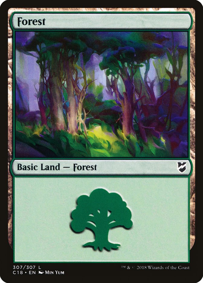 Magic | Forest (307) [Commander 2018] | The Nerd Merchant
