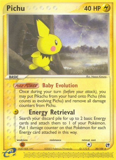 Pokemon | Pichu (20/100) [EX: Sandstorm] | The Nerd Merchant