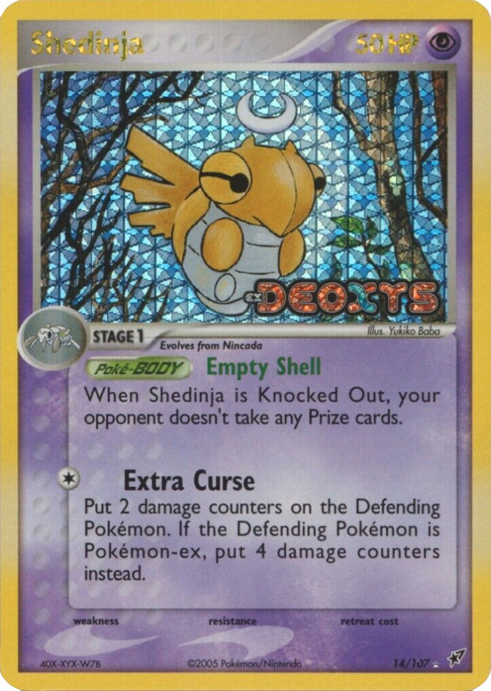 Pokemon | Shedinja (14/107) (Stamped) [EX: Deoxys] | The Nerd Merchant