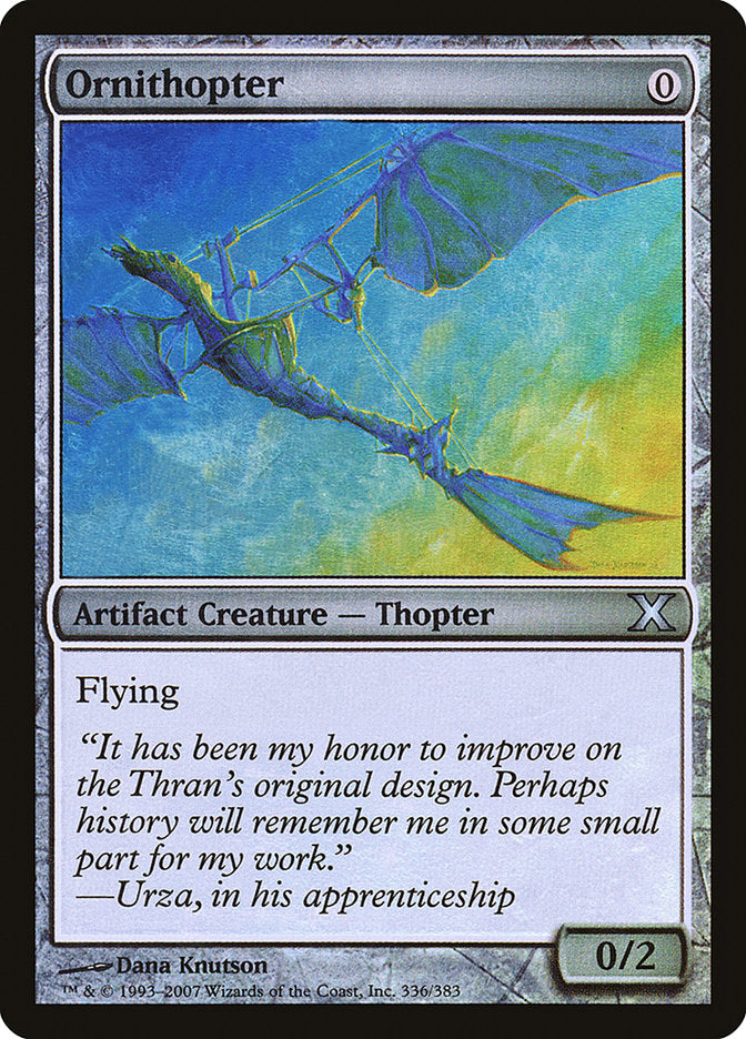Magic | Ornithopter (Premium Foil) [Tenth Edition] | The Nerd Merchant