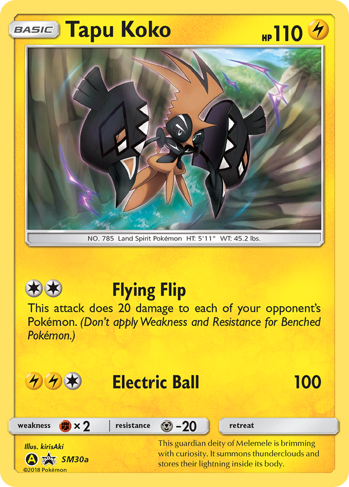 Pokemon | Tapu Koko (SM30a) [Sun & Moon: Black Star Promos] | The Nerd Merchant