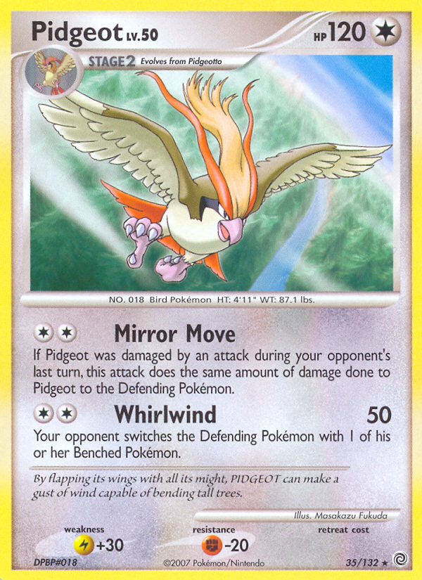 Pokemon | Pidgeot (35/132) [Diamond & Pearl: Secret Wonders] | The Nerd Merchant