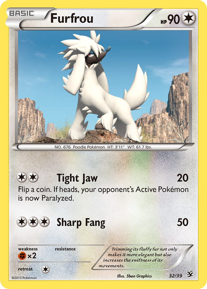 Pokemon| Furfrou (32/39) [XY: Kalos Starter Set] | The Nerd Merchant