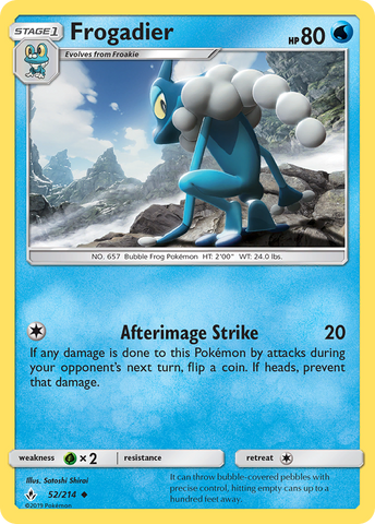 Pokemon | Frogadier (52/214) [Sun & Moon: Unbroken Bonds] | The Nerd Merchant