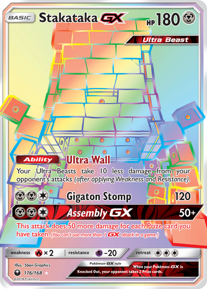 Pokemon | Stakataka GX (176/168) [Sun & Moon: Celestial Storm] | The Nerd Merchant