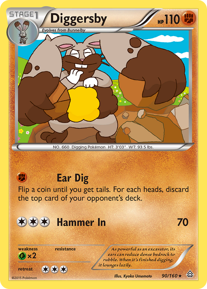 Pokemon | Diggersby (90/160) [XY: Primal Clash] | The Nerd Merchant