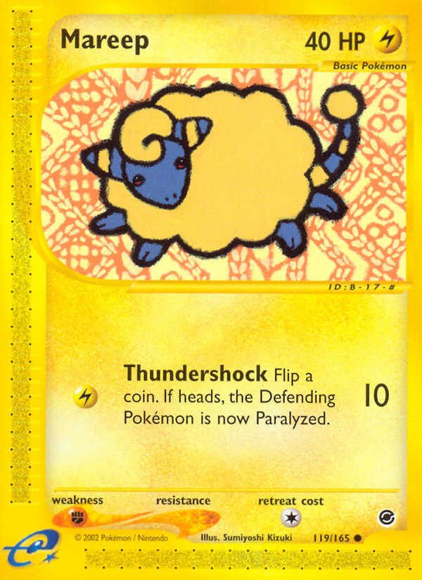 Pokemon | Mareep (119/165) [Expedition: Base Set] | The Nerd Merchant