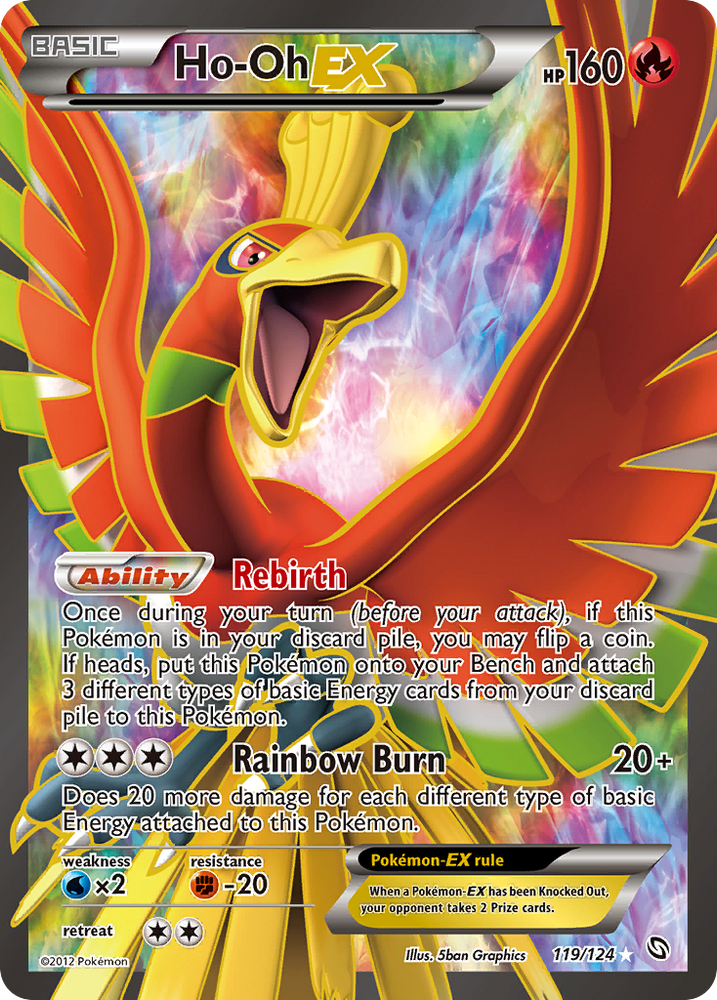 Pokemon | Ho-Oh EX (119/124) [Black & White: Dragons Exalted] | The Nerd Merchant