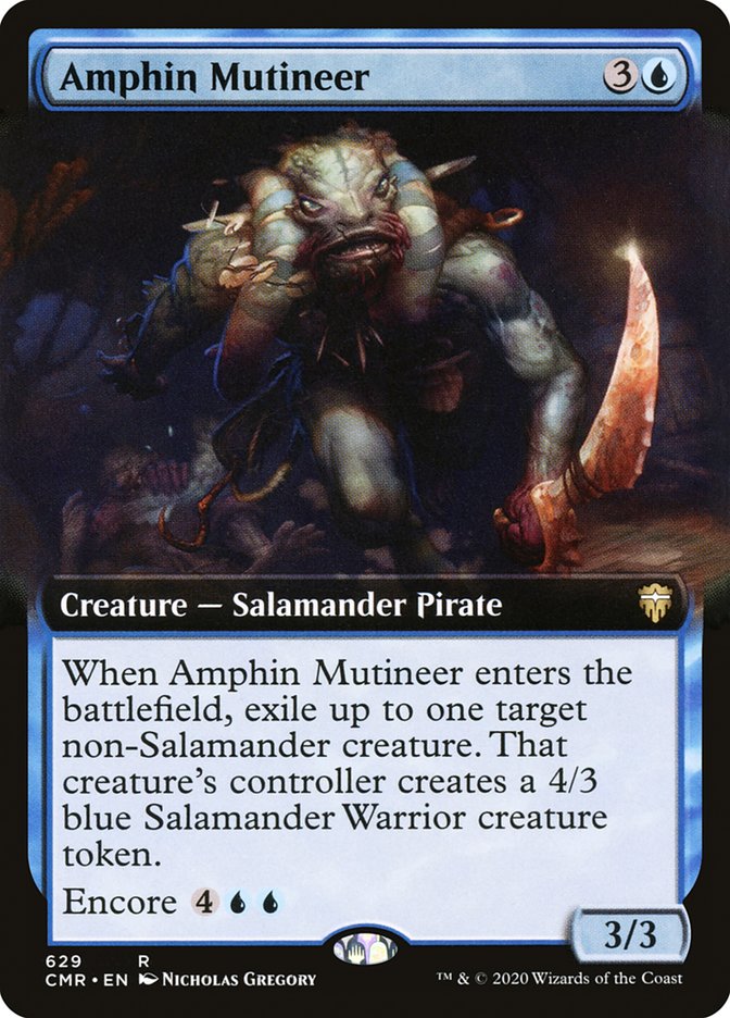 Magic | Amphin Mutineer (Extended Art) [Commander Legends] | The Nerd Merchant