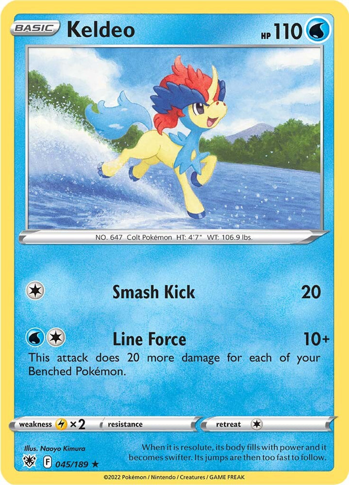 Pokemon | Keldeo (045/189) (Theme Deck Exclusive) [Sword & Shield: Astral Radiance] | The Nerd Merchant