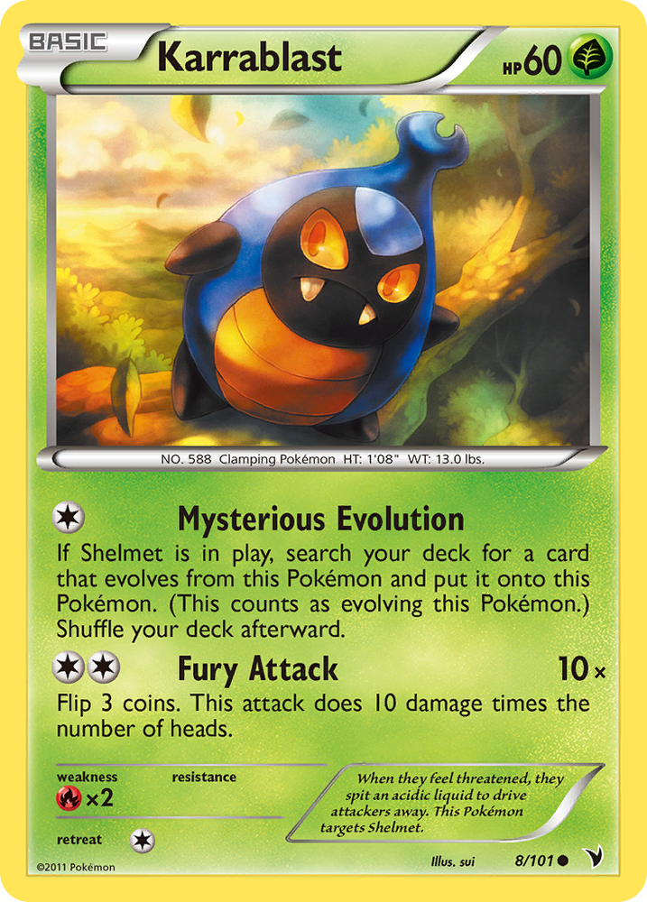 Pokemon | Karrablast (8/101) [Black & White: Noble Victories] | The Nerd Merchant