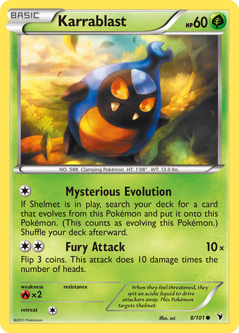 Pokemon | Karrablast (8/101) [Black & White: Noble Victories] | The Nerd Merchant