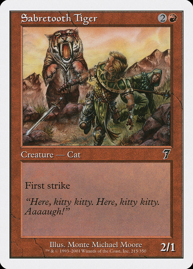Magic | Sabretooth Tiger [Seventh Edition] | The Nerd Merchant