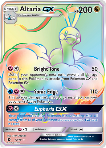 Pokemon | Altaria GX (72/70) [Sun & Moon: Dragon Majesty] | The Nerd Merchant