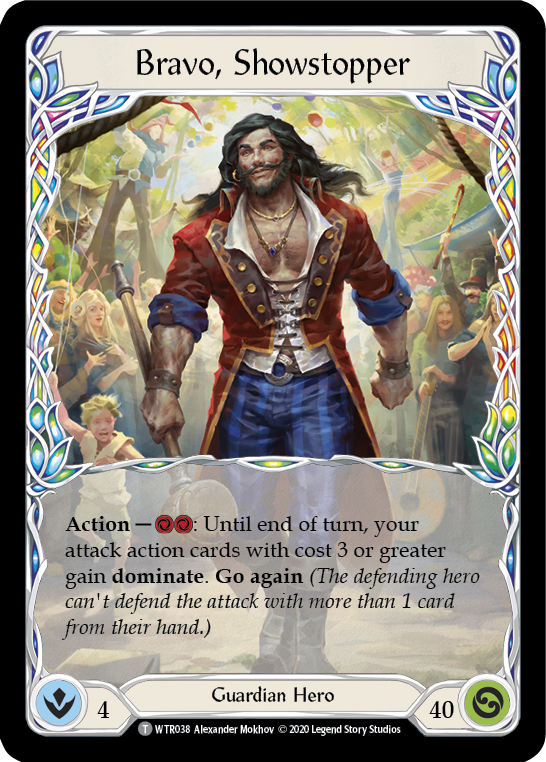 Flesh and Blood TCG | Bravo, Showstopper [U-WTR038] (Welcome to Rathe Unlimited)  Unlimited Normal | The Nerd Merchant