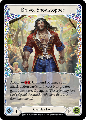 Flesh and Blood TCG | Bravo, Showstopper [U-WTR038] (Welcome to Rathe Unlimited)  Unlimited Normal | The Nerd Merchant