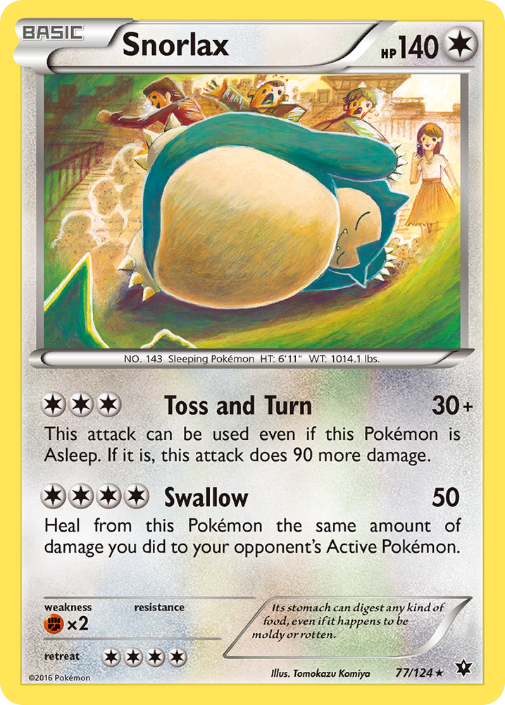 Pokemon | Snorlax (77/124) [XY: Fates Collide] | The Nerd Merchant