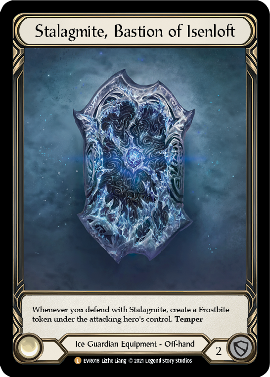 Flesh and Blood TCG | Stalagmite, Bastion of Isenloft [EVR018] (Everfest)  1st Edition Cold Foil | The Nerd Merchant