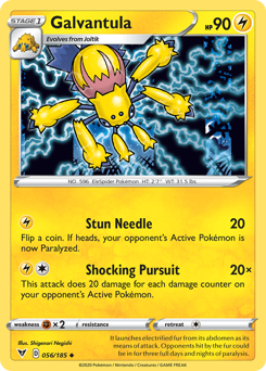 Pokemon | Galvantula (056/185) [Sword & Shield: Vivid Voltage] | The Nerd Merchant