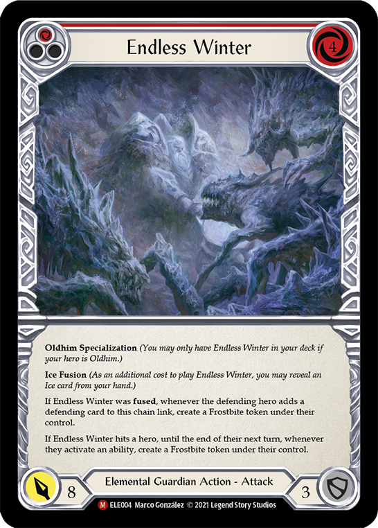 Flesh and Blood TCG | Endless Winter [ELE004] (Tales of Aria)  1st Edition Rainbow Foil | The Nerd Merchant