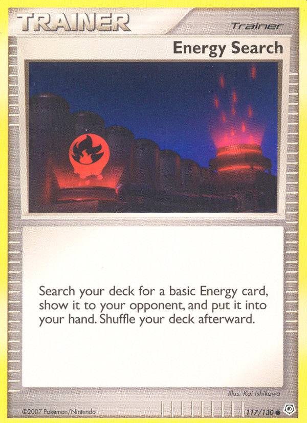 Pokemon | Energy Search (117/130) [Diamond & Pearl: Base Set] | The Nerd Merchant
