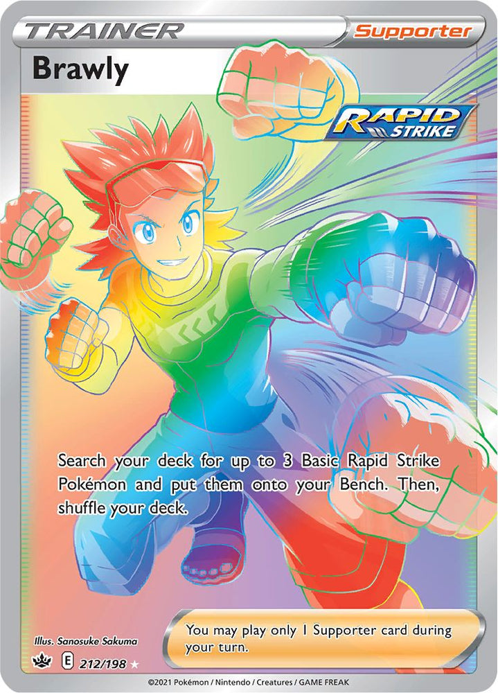 Pokemon | Brawly (212/198) [Sword & Shield: Chilling Reign] | The Nerd Merchant