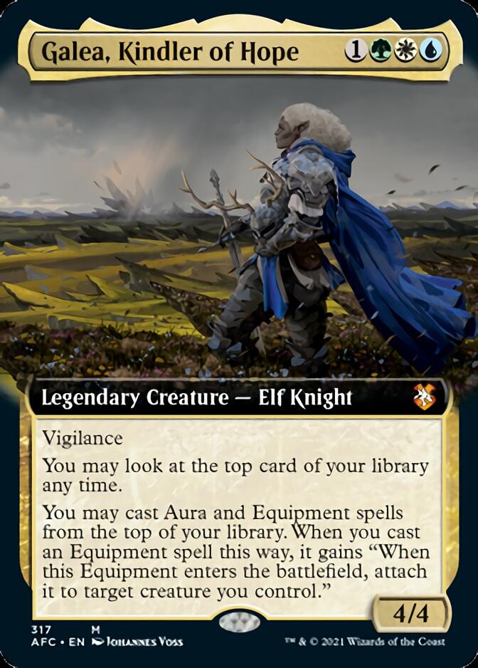 Magic | Galea, Kindler of Hope (Extended Art) [Dungeons & Dragons: Adventures in the Forgotten Realms Commander] | The Nerd Merchant