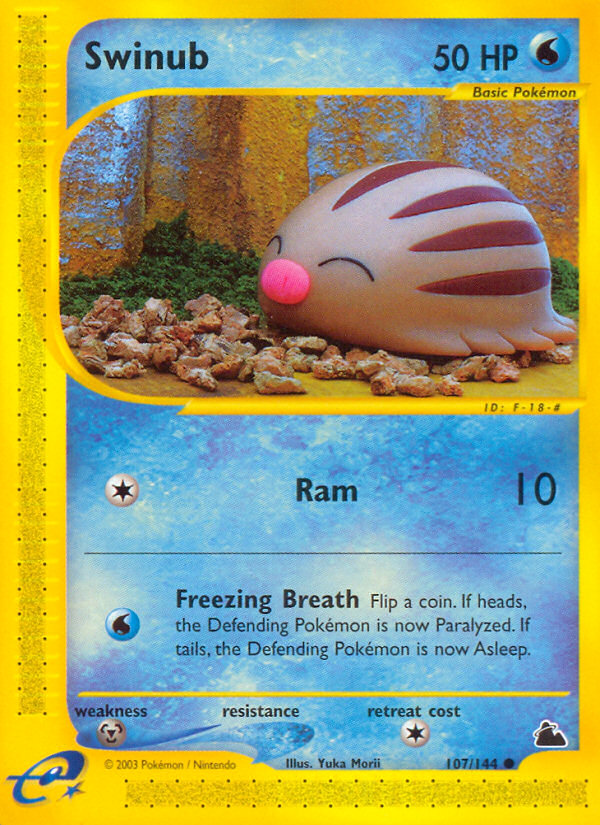 Pokemon | Swinub (107/144) [Skyridge] | The Nerd Merchant