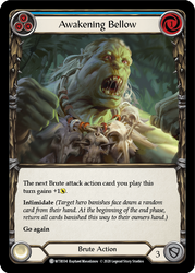 Flesh and Blood TCG | Awakening Bellow (Blue) [U-WTR034] (Welcome to Rathe Unlimited)  Unlimited Rainbow Foil | The Nerd Merchant