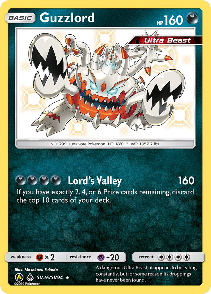 Pokemon | Guzzlord (SV26/SV94) [Sun & Moon: Hidden Fates - Shiny Vault] | The Nerd Merchant