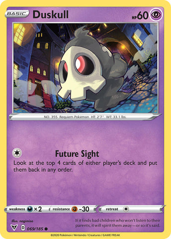 Pokemon | Duskull (069/185) [Sword & Shield: Vivid Voltage] | The Nerd Merchant