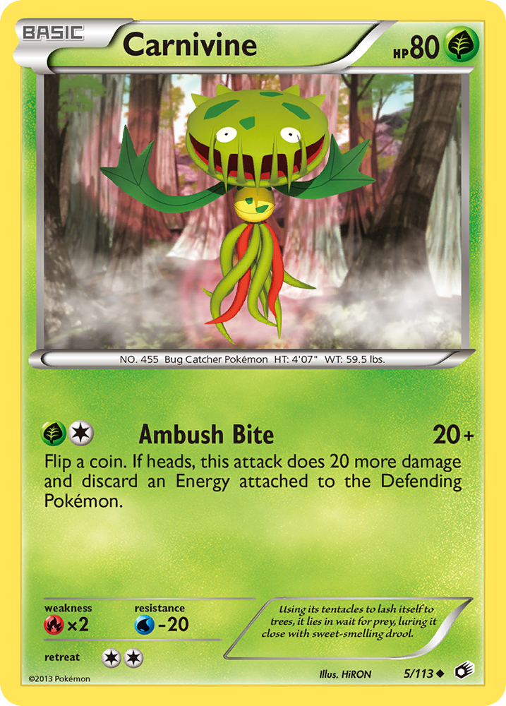 Pokemon | Carnivine (5/113) [Black & White: Legendary Treasures] | The Nerd Merchant