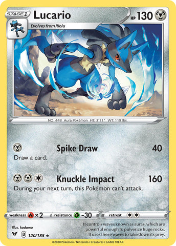 Pokemon | Lucario (120/185) [Sword & Shield: Vivid Voltage] | The Nerd Merchant