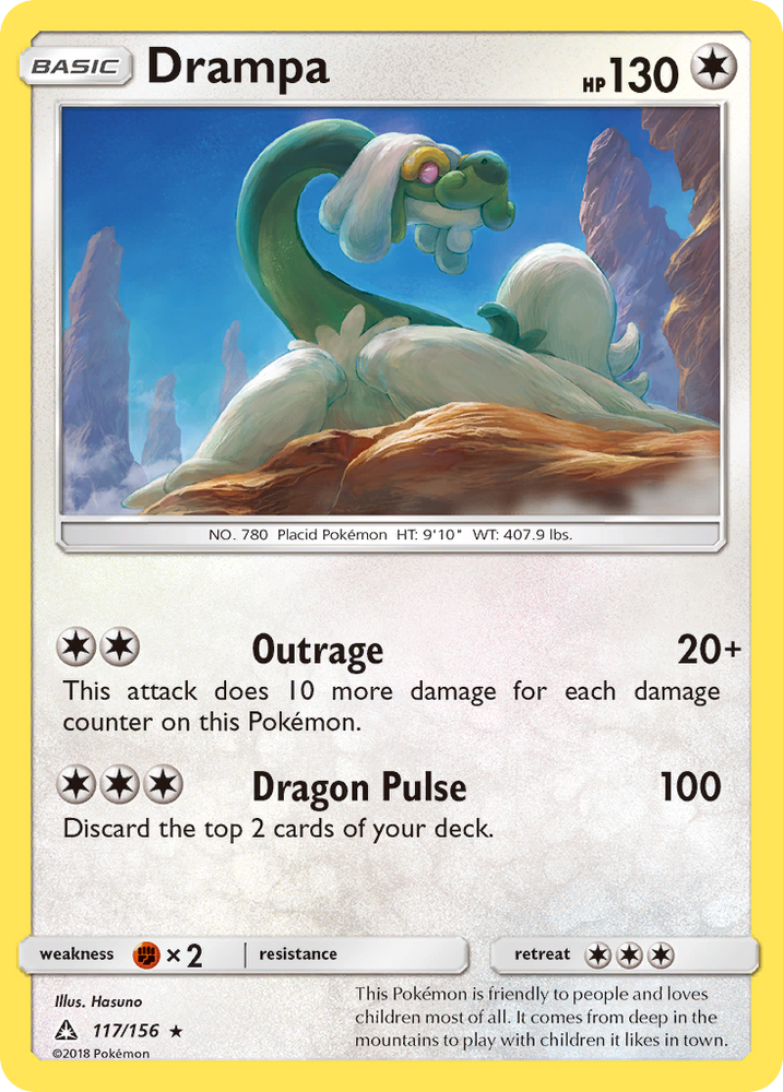 Pokemon | Drampa (117/156) [Sun & Moon: Ultra Prism] | The Nerd Merchant
