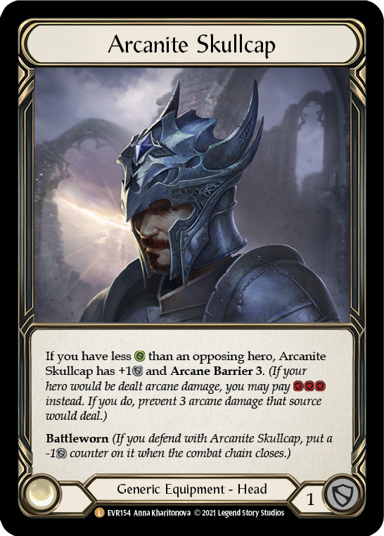 Flesh and Blood TCG | Arcanite Skullcap [EVR154] (Everfest)  1st Edition Normal | The Nerd Merchant