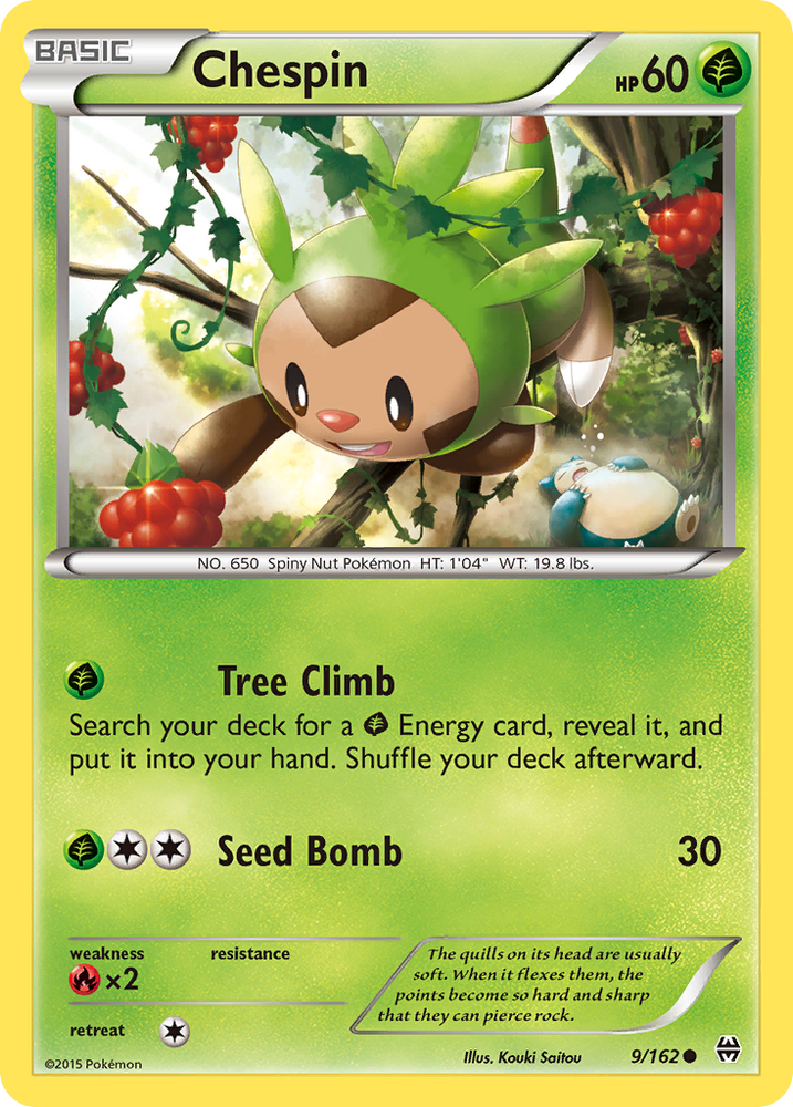 Pokemon | Chespin (9/162) [XY: BREAKthrough] | The Nerd Merchant
