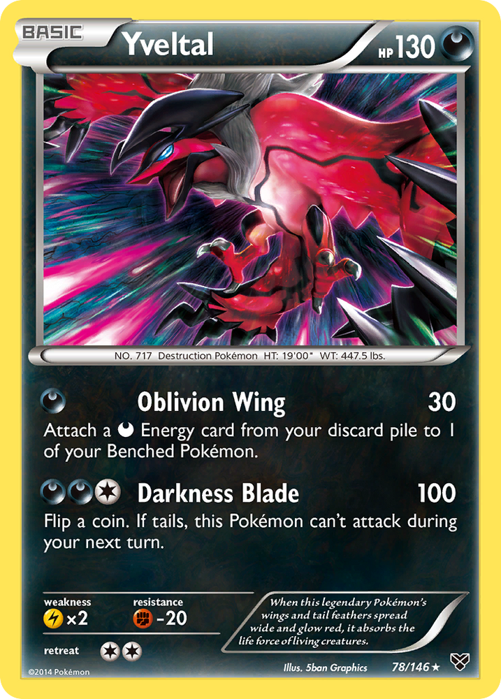 Pokemon | Yveltal (78/146) [XY: Base Set] | The Nerd Merchant