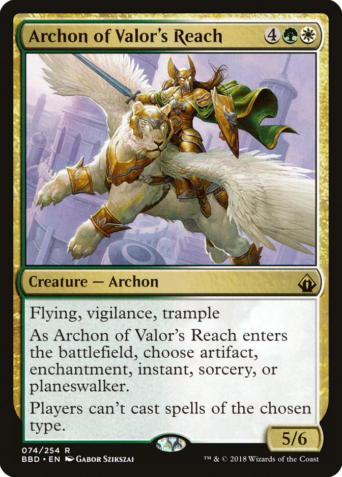 Magic | Archon of Valor's Reach [Battlebond] | The Nerd Merchant