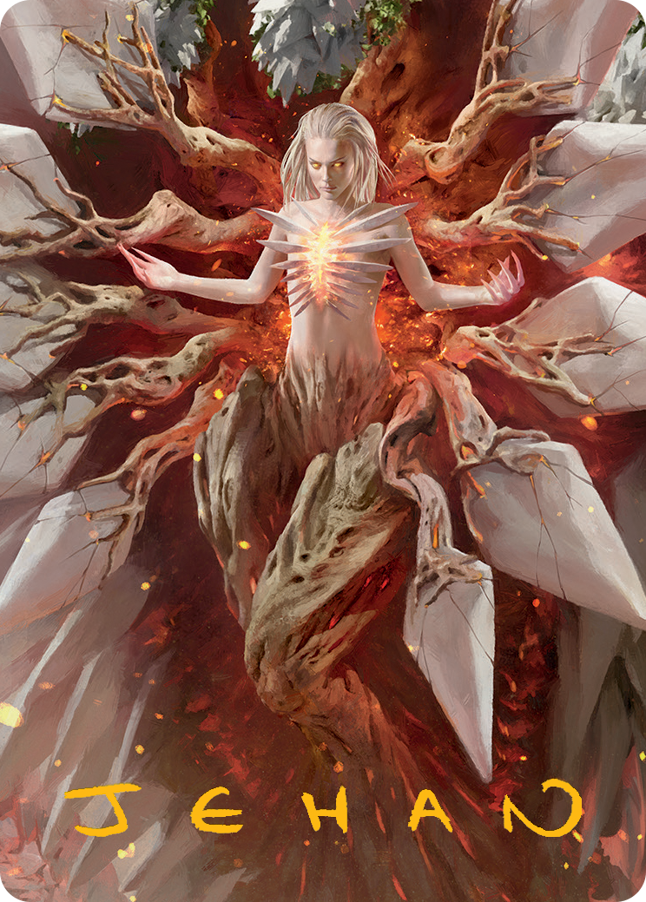 Magic | Wrenn and Realmbreaker Art Card (Gold-Stamped Signature) [March of the Machine Art Series] | The Nerd Merchant