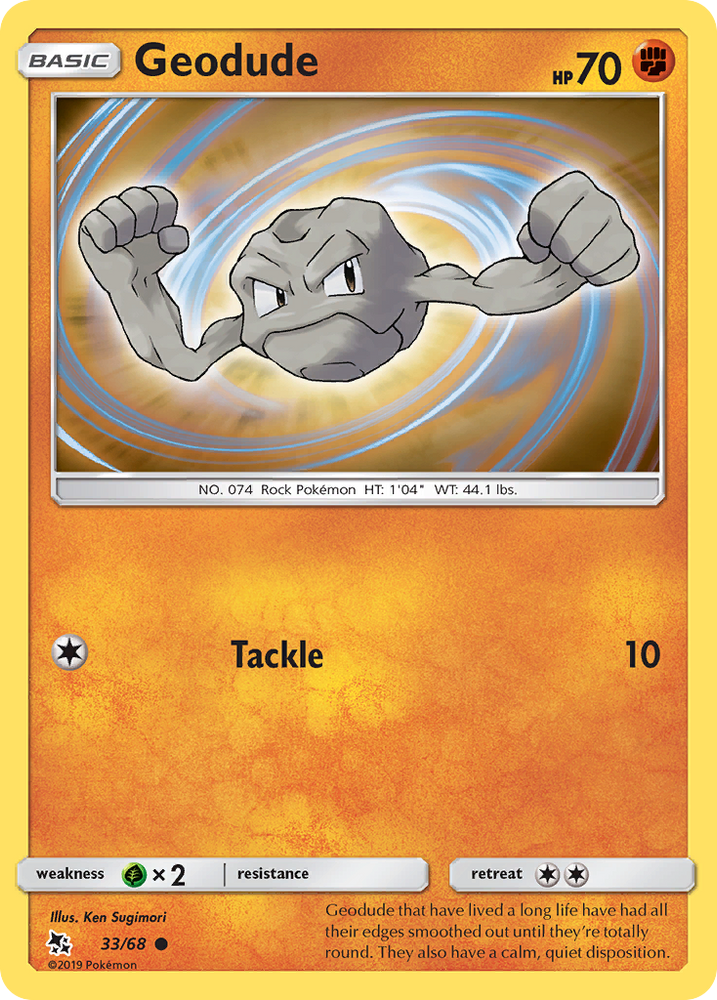 Pokemon | Geodude (33/68) [Sun & Moon: Hidden Fates] | The Nerd Merchant
