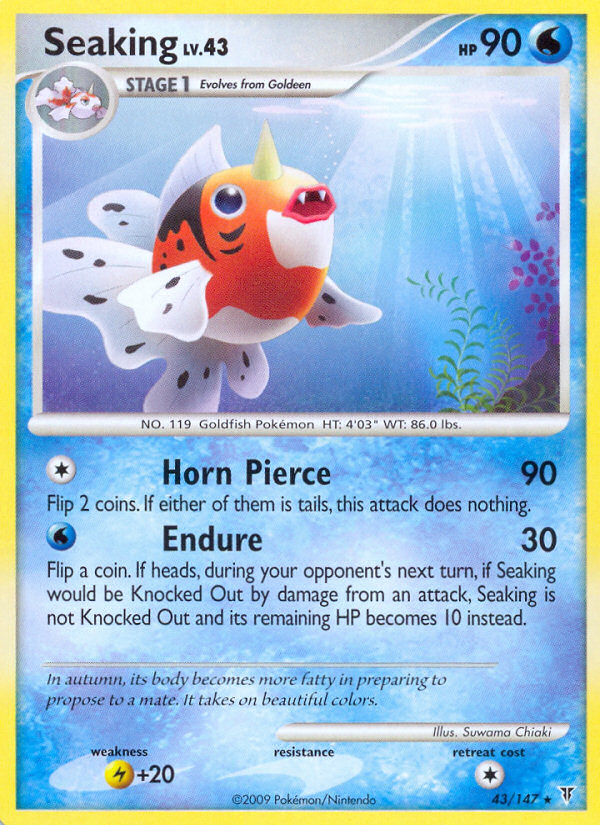 Pokemon | Seaking (43/147) [Platinum: Supreme Victors] | The Nerd Merchant