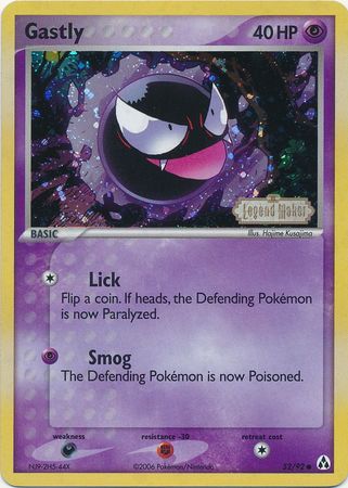 Pokemon | Gastly (52/92) (Stamped) [EX: Legend Maker] | The Nerd Merchant