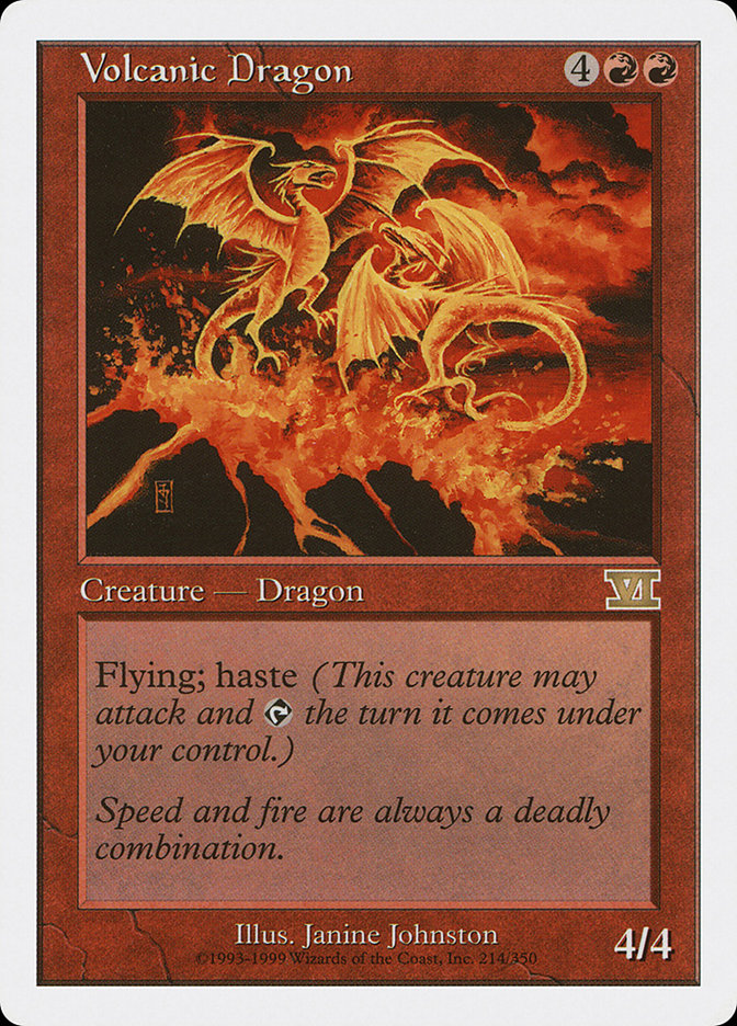 Magic | Volcanic Dragon [Classic Sixth Edition] | The Nerd Merchant