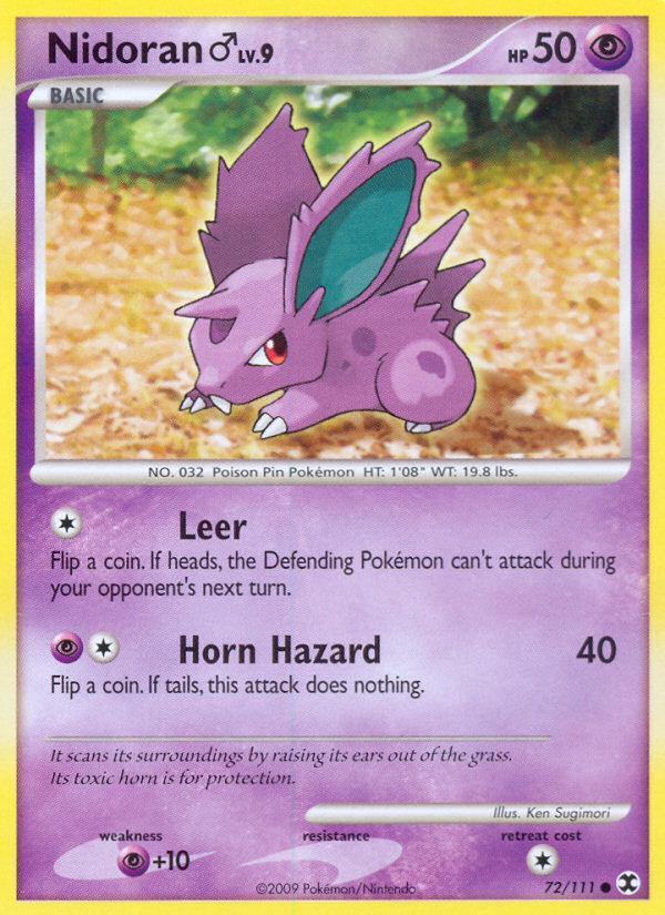 Pokemon | Nidoran (72/111) (Male) [Platinum: Rising Rivals] | The Nerd Merchant