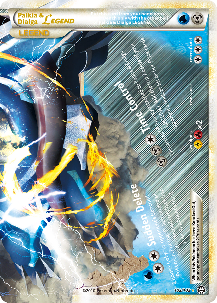 Pokemon | Palkia & Dialga LEGEND (102/102) [HeartGold & SoulSilver: Triumphant] | The Nerd Merchant