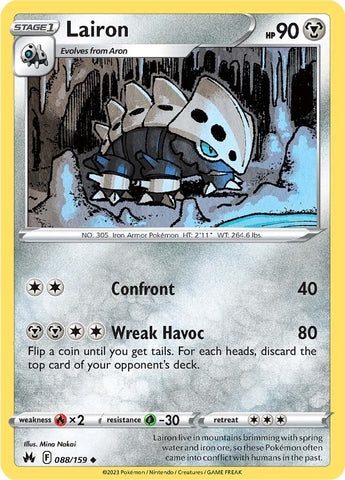 Pokemon | Lairon (088/159) [Sword & Shield: Crown Zenith] | The Nerd Merchant