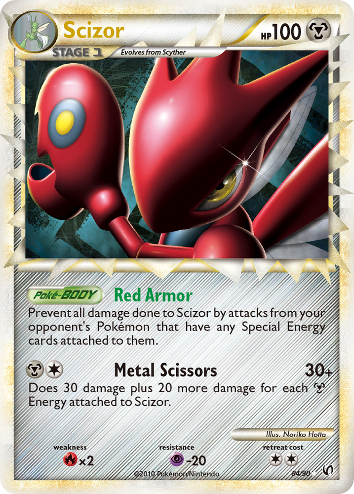 Pokemon | Scizor (84/90) [HeartGold & SoulSilver: Undaunted] | The Nerd Merchant