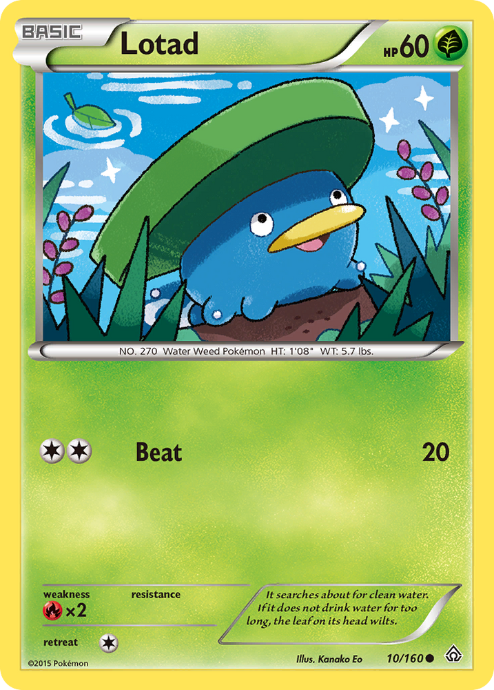 Pokemon | Lotad (10/160) [XY: Primal Clash] | The Nerd Merchant