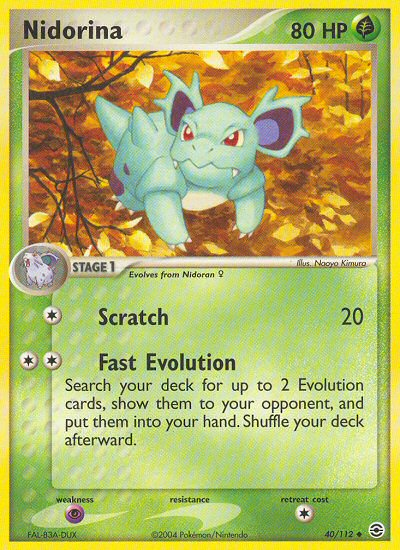 Pokemon | Nidorina (40/112) [EX: FireRed & LeafGreen] | The Nerd Merchant