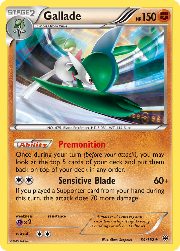 Pokemon | Gallade (84/162) [XY: BREAKthrough] | The Nerd Merchant